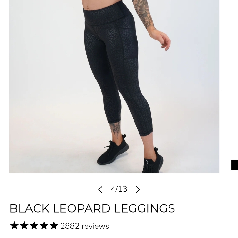 Constantly Varied Gear Black Leopard Leggings